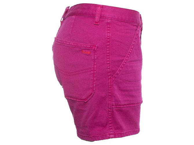 Autre Marque Ba&Sh, Fuchsiafarbene Jeansshorts Pink - Ansicht 4