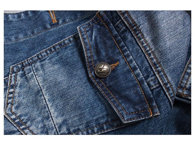 Dsquared2 Philipp Plein, 78ers Denim-Bomberjacke Blau - Ansicht 8