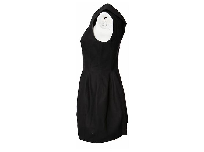 Alaïa, gewebtes Kleid in Schwarz. - Ansicht 2