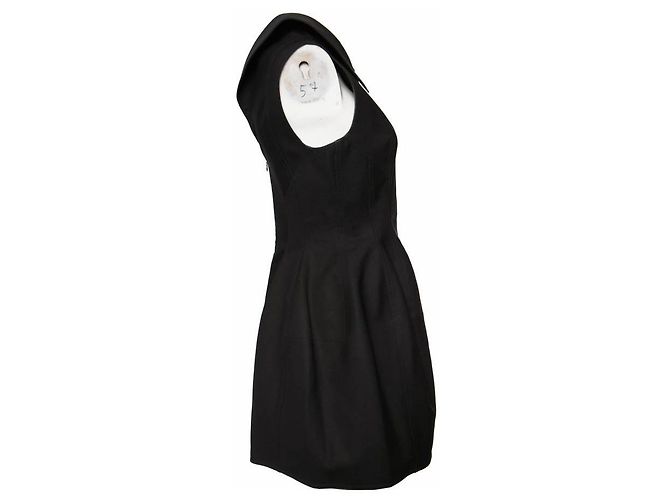 Alaïa, gewebtes Kleid in Schwarz. - Ansicht 4