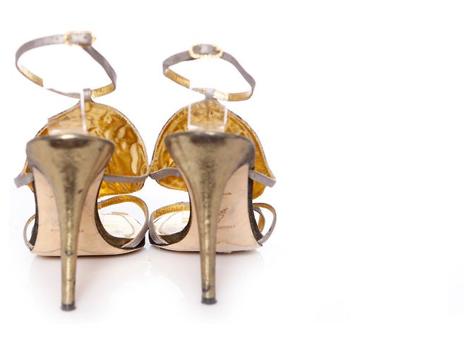 Rene Caovilla René Caovilla, Sandali con paillettes D'oro - vista 3