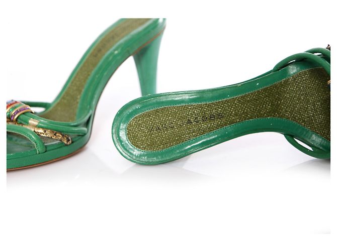 MARC JACOBS, Sandalias de cuero verde. - vista 7