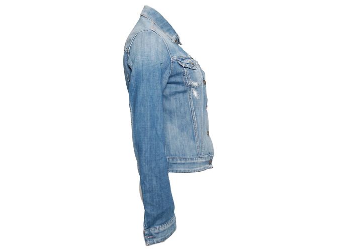 Autre Marque Wiederholung, Blaue Jeansjacke. - Ansicht 2