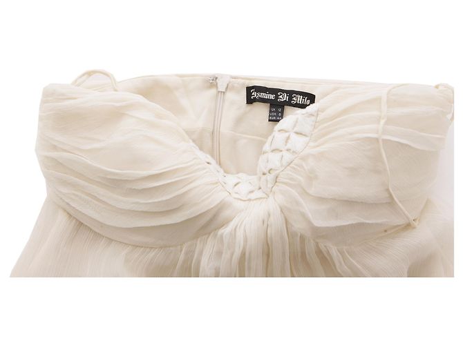 Autre Marque Jasmine Di Milo, Ecrufarbenes römisches Kleid in der Größe EU40 / l. - Ansicht 6