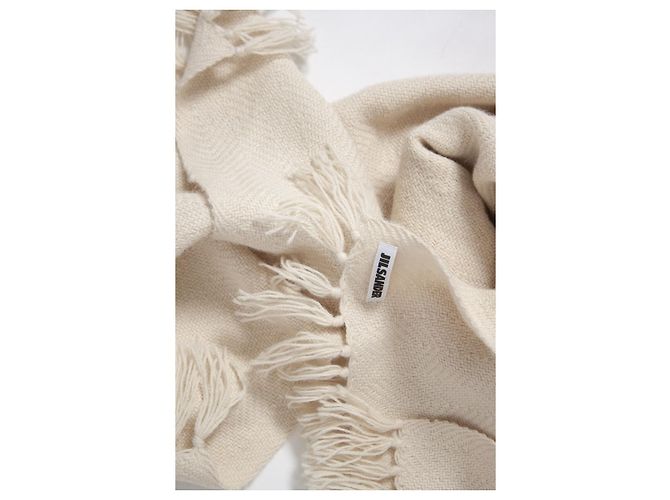 JIL SANDER, Gestrickter Schal mit Fransen - Ansicht 3