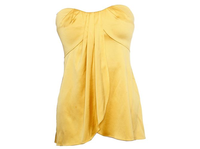 Autre Marque Jazmín Di Milo, Top de seda amarillo - vista 2