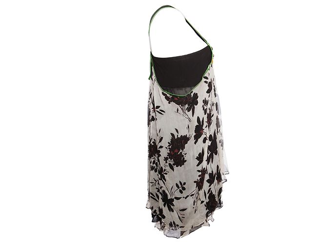 ETRO, Abito salopette multicolore con ricami - vista 4