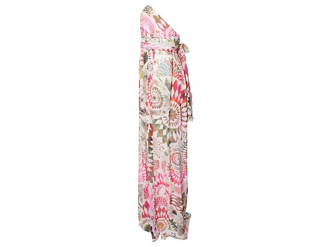 Matthew Williamson Matthäus Williamson, Mehrfarbiges Wickelkleid aus Seide in der Größe UK12/M. - Ansicht 2