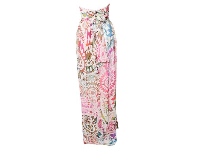 Matthew Williamson Matthäus Williamson, Mehrfarbiges Wickelkleid aus Seide in der Größe UK12/M. - Ansicht 3