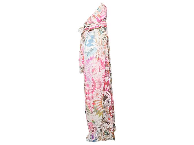 Matthew Williamson Matthäus Williamson, Mehrfarbiges Wickelkleid aus Seide in der Größe UK12/M. - Ansicht 4