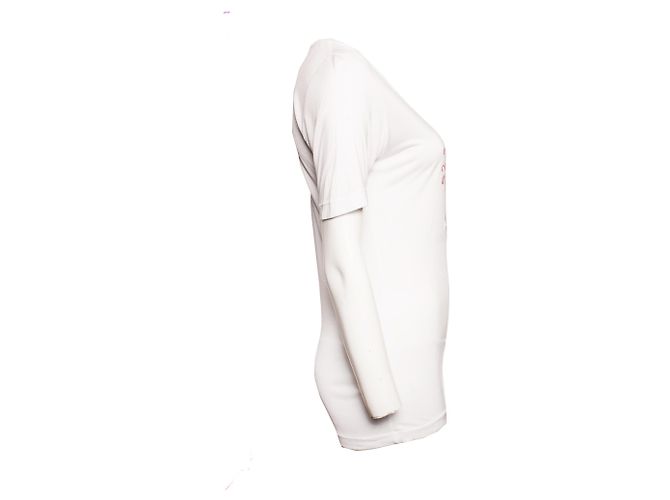 Dsquared2, Camiseta blanca con sirena bordada. Blanco - vista 2