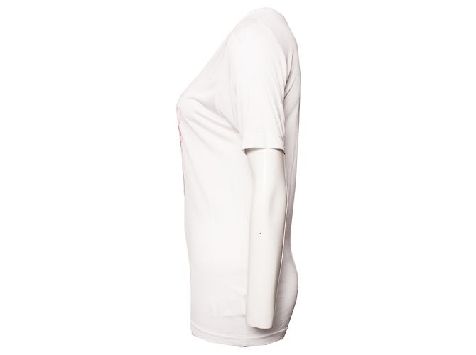 Dsquared2, Camiseta blanca con sirena bordada. Blanco - vista 4