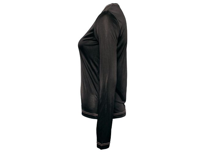 JUNYA WATANABE/COMME des GARCONS, Top nero lucido semitrasparente taglia S. - vista 4