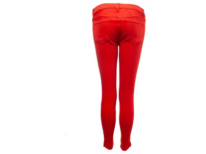 Autre Marque Marca J para entremezclar, Jeans elásticos rojos Roja - vista 2