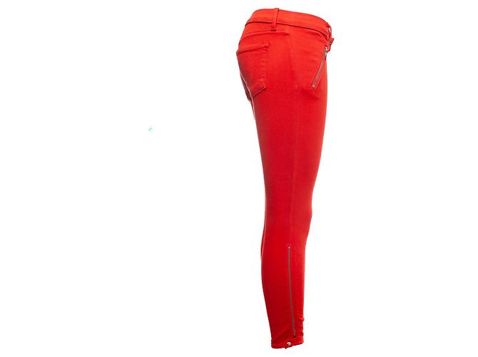 Autre Marque Marca J para entremezclar, Jeans elásticos rojos Roja - vista 4