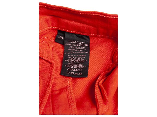 Autre Marque Marca J para entremezclar, Jeans elásticos rojos Roja - vista 6