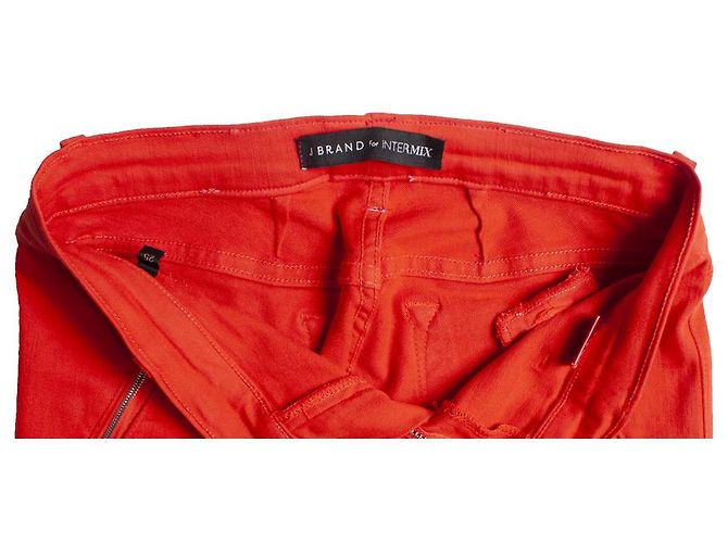 Autre Marque Marca J para entremezclar, Jeans elásticos rojos Roja - vista 7