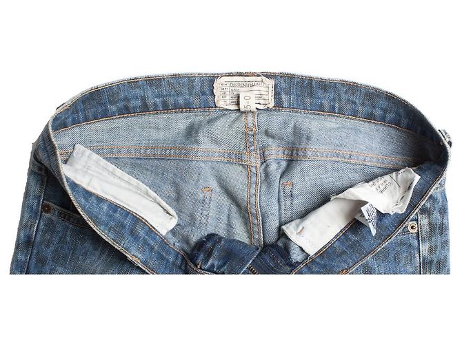 Current Elliott Elliot actual, jeans azules con estampado de leopardo - vista 7