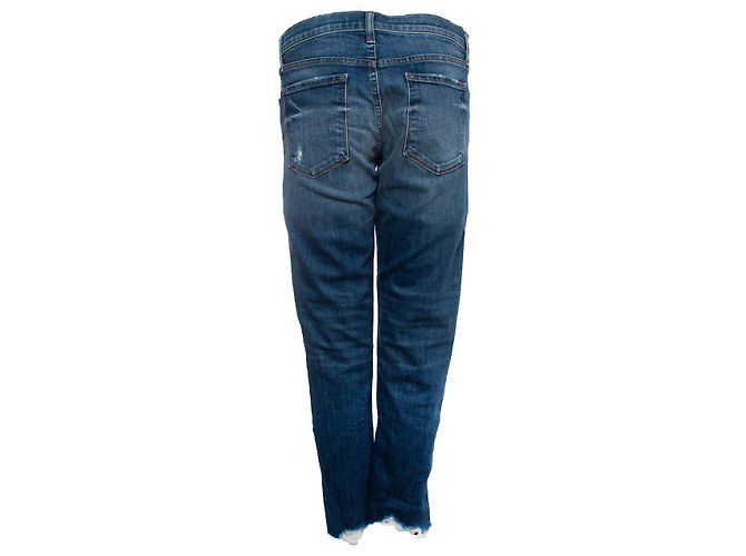 J Brand marca j, Jeans azul medio con rotos - vista 2