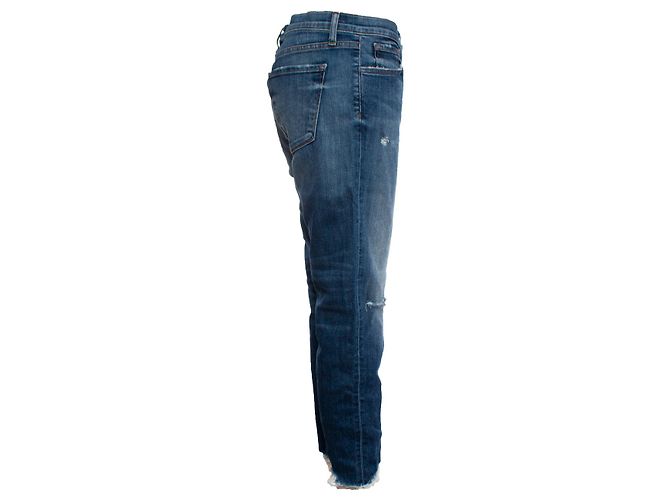 J Brand marca j, Jeans azul medio con rotos - vista 3