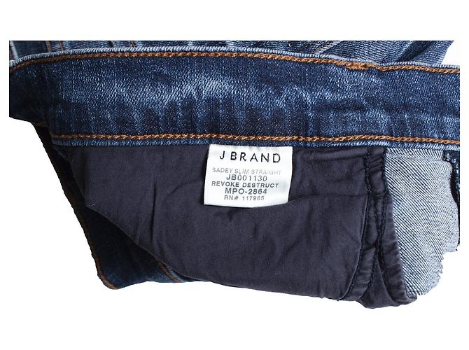 J Brand marca j, Jeans azul medio con rotos - vista 6