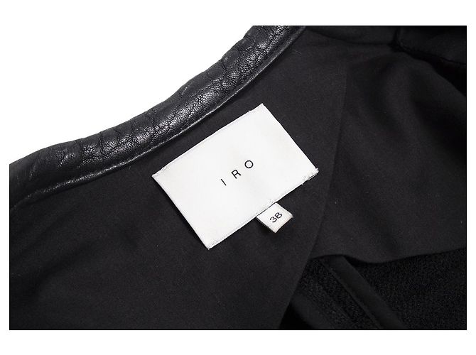 IRO, wool biker jacket Black - view 6