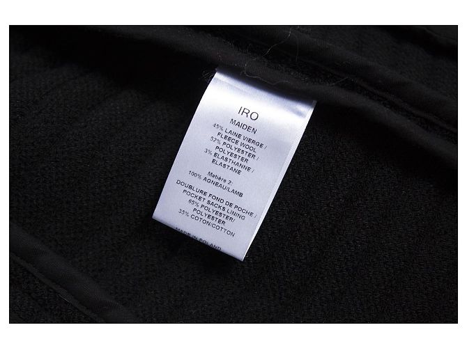 IRO, wool biker jacket Black - view 7