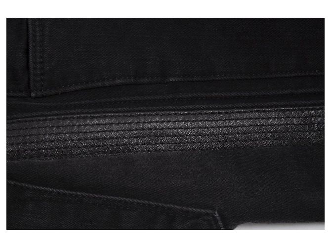 J Brand marca j, Vaqueros negros con ribetes de piel. - vista 4