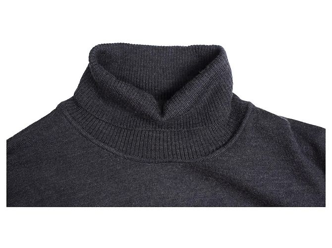 Hugo Boss, Suéter cinza com gola alta - vista 5