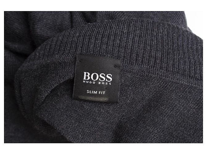 Hugo Boss, Suéter cinza com gola alta - vista 7