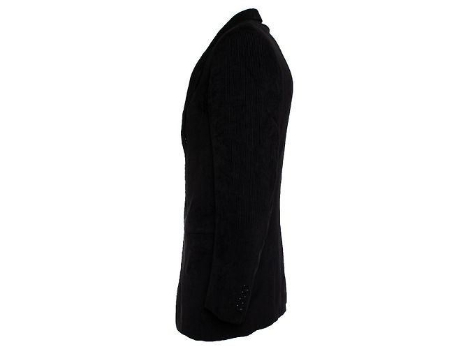 Autre Marque Donna Karan, Americana terciopelo canalé negra Negro - vista 4