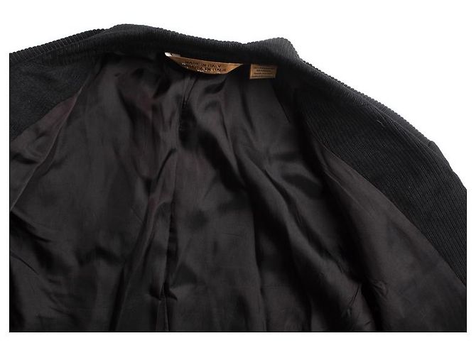 Autre Marque Donna Karan, Americana terciopelo canalé negra Negro - vista 7