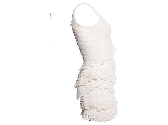Isabel Marant, Rüschenkleid aus Spitze Weiß - Ansicht 2