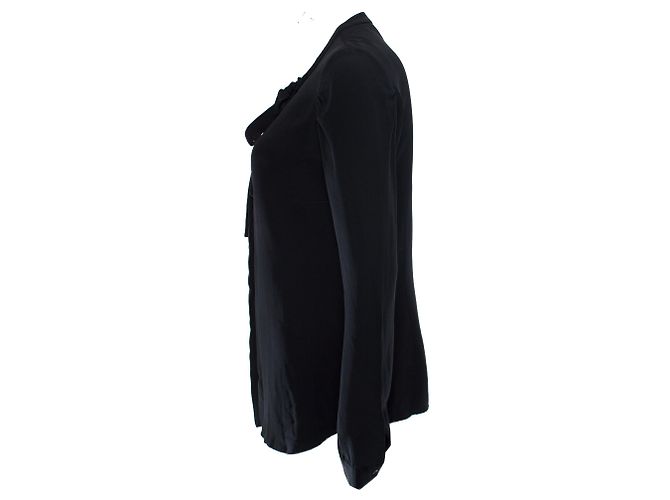 JOSEPH, Schwarze Bluse mit Schleife - Ansicht 3
