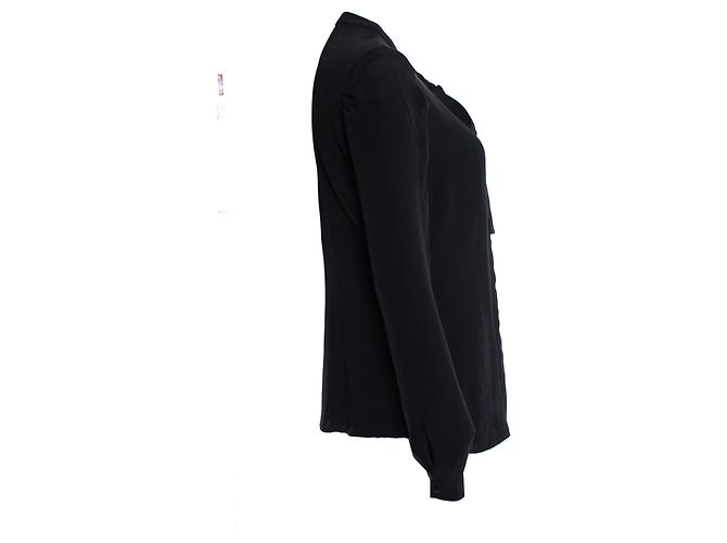 JOSEPH, Schwarze Bluse mit Schleife - Ansicht 4