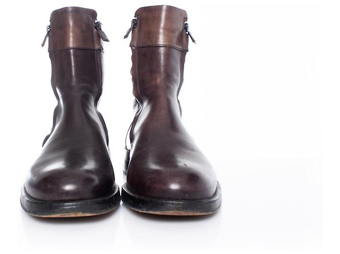 Costume National Traje nacional, Botas de cuero marron Castaño - vista 6
