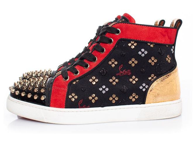 Christian Louboutin, Scarpe da ginnastica alte Lou Spike - vista 2