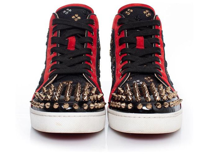Christian Louboutin, Scarpe da ginnastica alte Lou Spike - vista 3