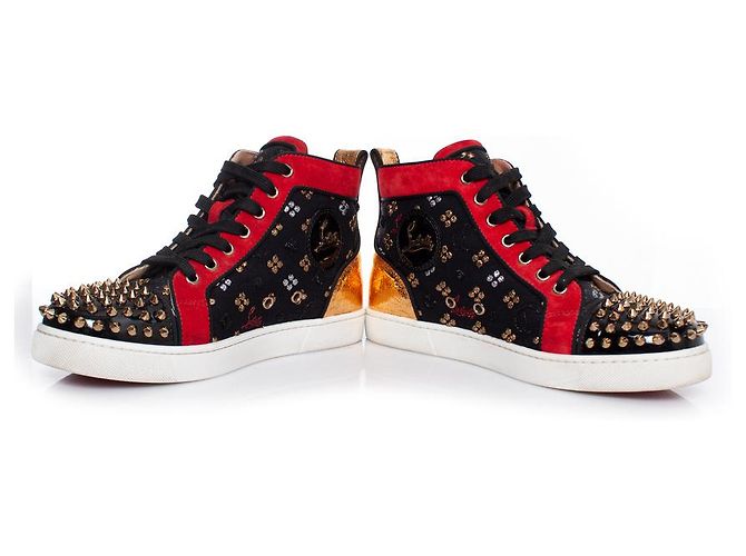 Christian Louboutin, Scarpe da ginnastica alte Lou Spike - vista 4