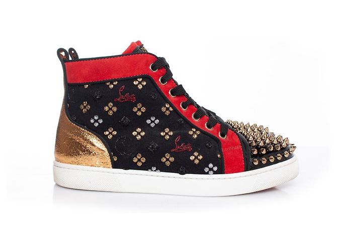 Christian Louboutin, Scarpe da ginnastica alte Lou Spike - vista 5
