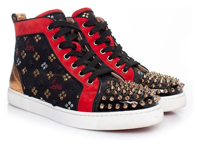 Christian Louboutin, Scarpe da ginnastica alte Lou Spike - vista 6