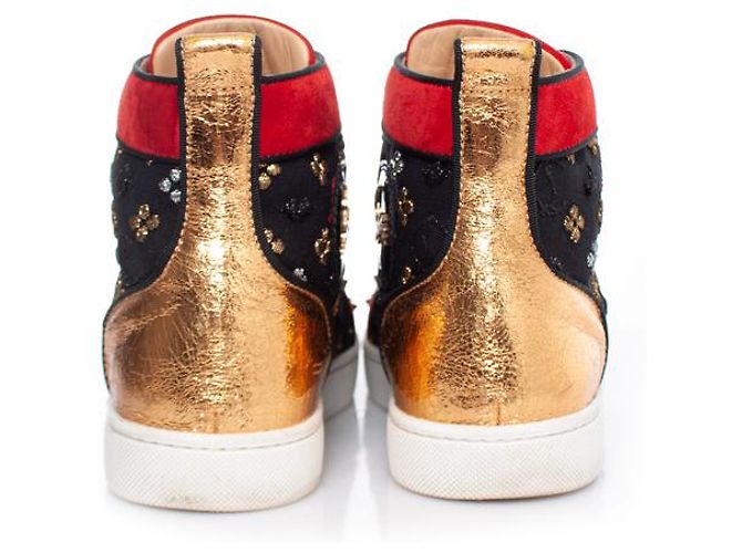 Christian Louboutin, Scarpe da ginnastica alte Lou Spike - vista 7