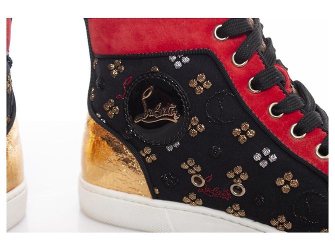 Christian Louboutin, Scarpe da ginnastica alte Lou Spike - vista 9