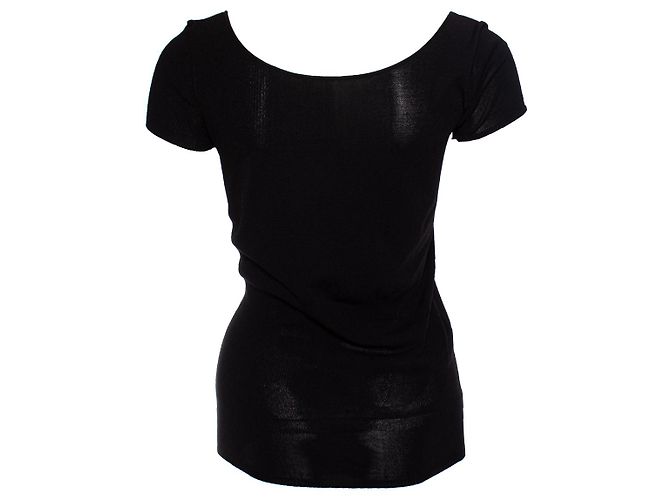 Chanel, top elástico con logo Chanel Negro - vista 2