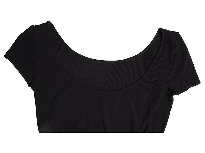 Chanel, top elástico con logo Chanel Negro - vista 5