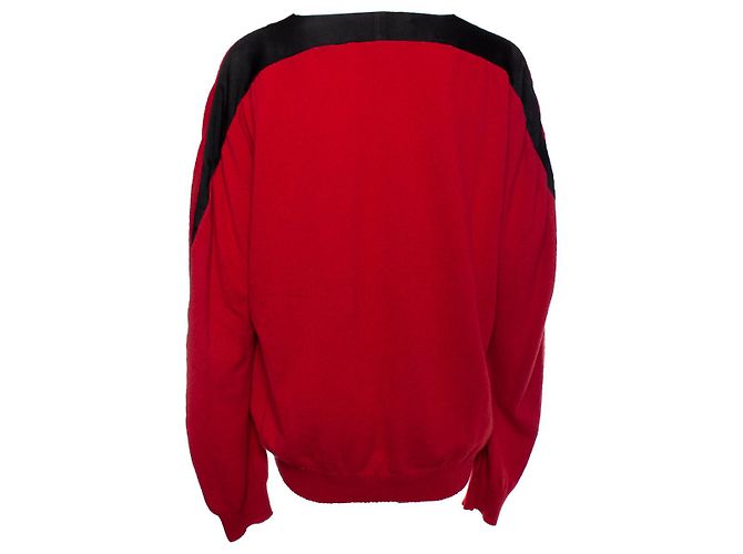 Autre Marque Haider Ackermann, roter übergroßer Pullover - Ansicht 2