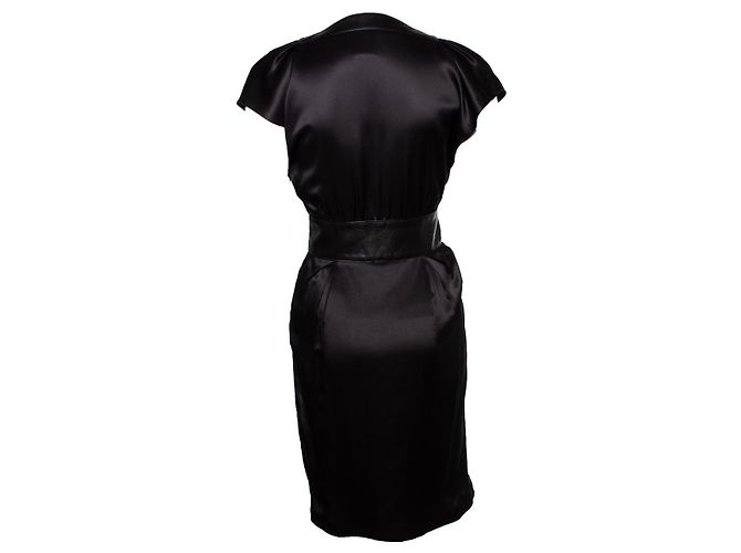 JITROIS, Seidenkleid in Schwarz - Ansicht 2