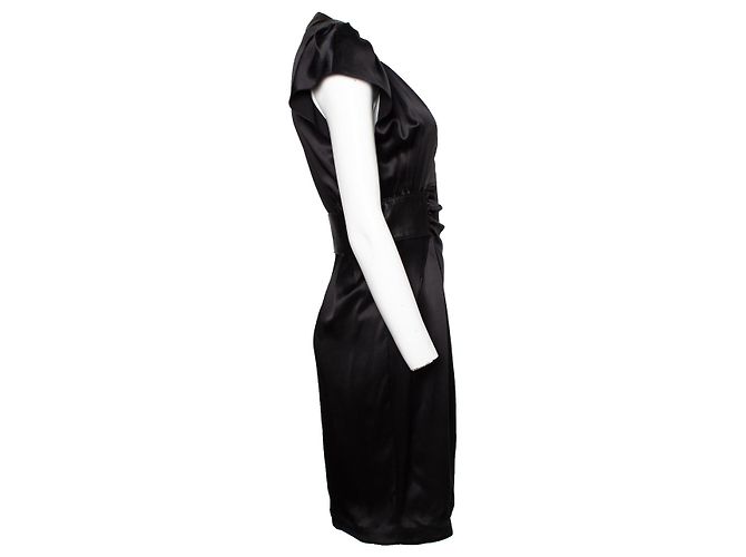 JITROIS, Seidenkleid in Schwarz - Ansicht 3