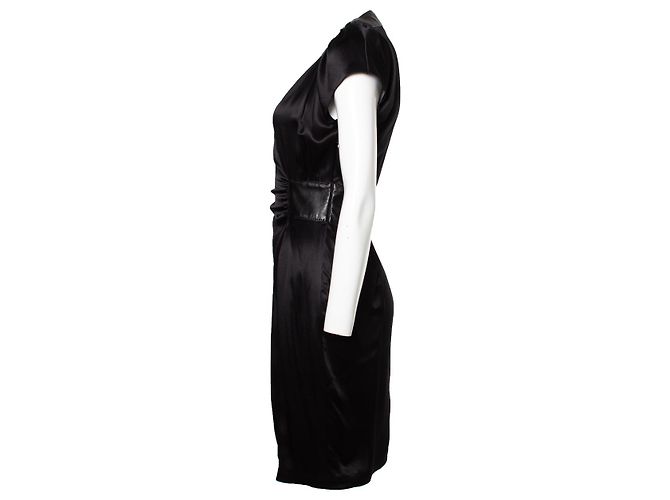JITROIS, Seidenkleid in Schwarz - Ansicht 4