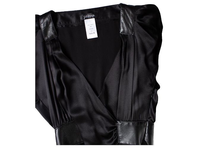JITROIS, Seidenkleid in Schwarz - Ansicht 5